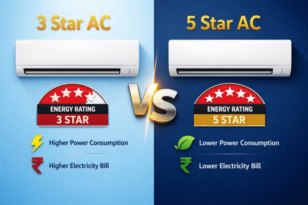 5 star vs 3 star ac which is best?